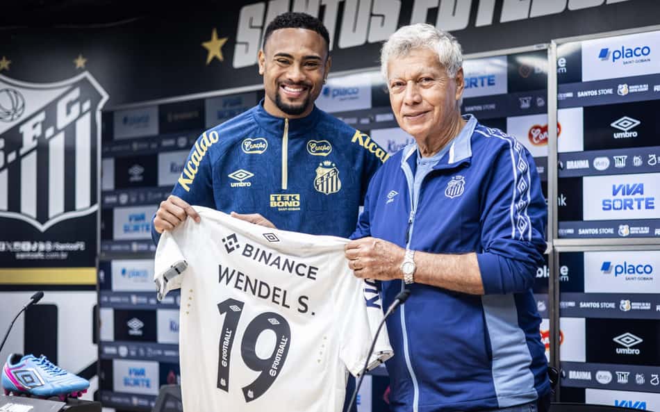 Santos apresenta Wendel Silva: "Estou me adaptando ao futebol brasileiro"