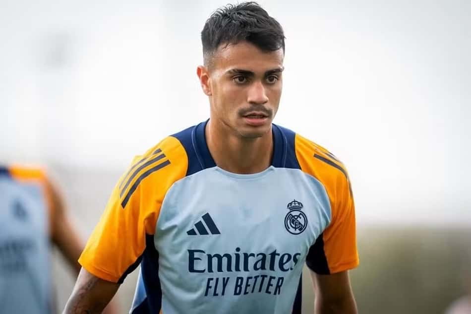 Reinier, revelado pelo Flamengo, em treino pelo Real Madrid (Foto: Divulgação / Real Madrid)