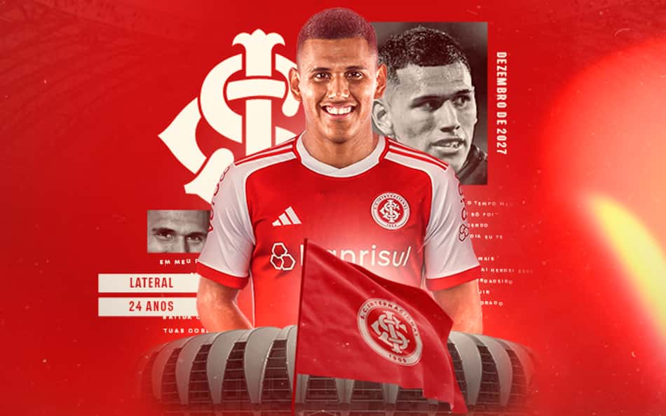 Braian Aguirre comemora acerto com o Internacional e cita 'grande passo' na carreira