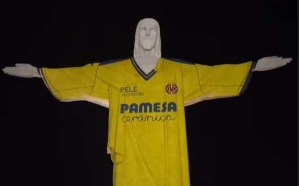 Cristo Redentor 'veste' camisa do Villarreal-ESP; entenda