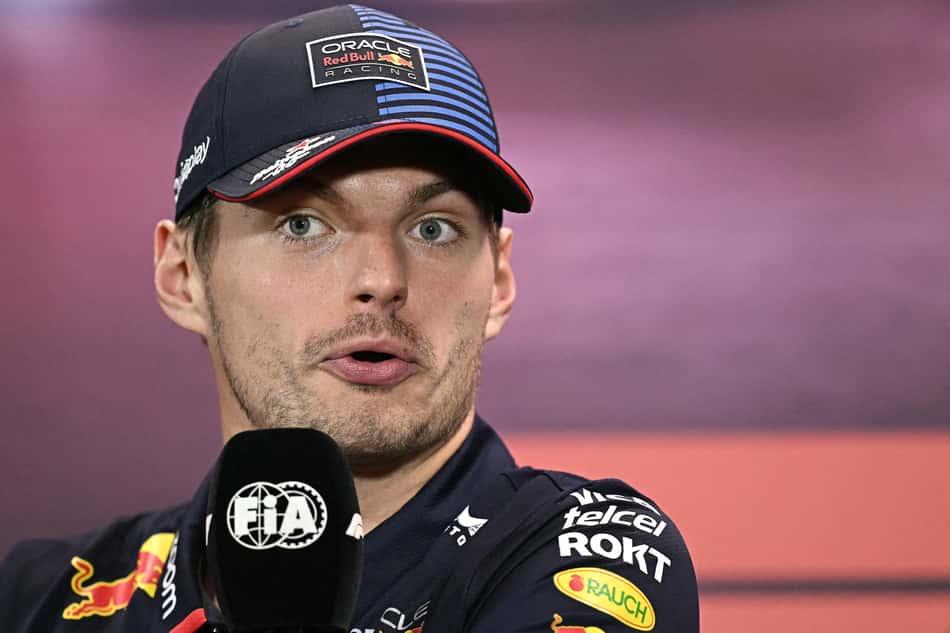 Max Verstappen em entrevista coletiva