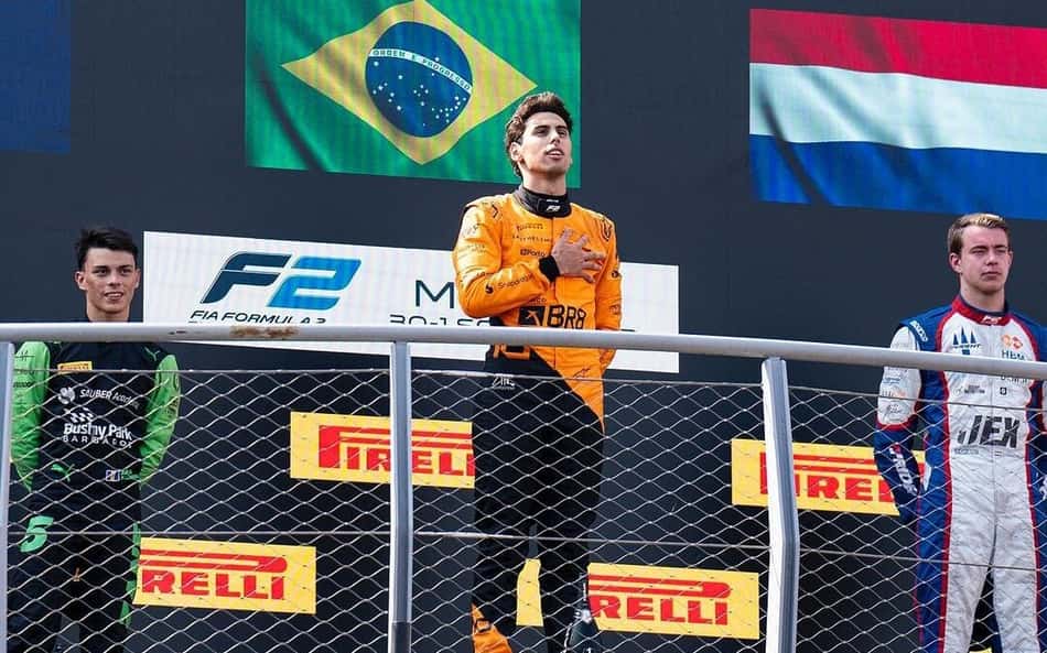 Bortoleto corta mais de 25 pontos na Itália e cola em Hadjar. Confira classificação da F2