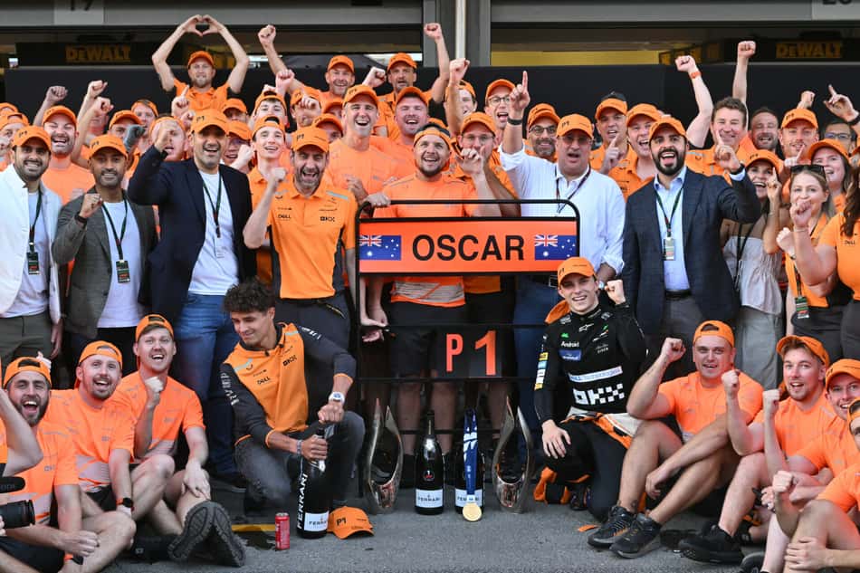 McLaren comemora vitória de Oscar Piastri no Azerbaijão