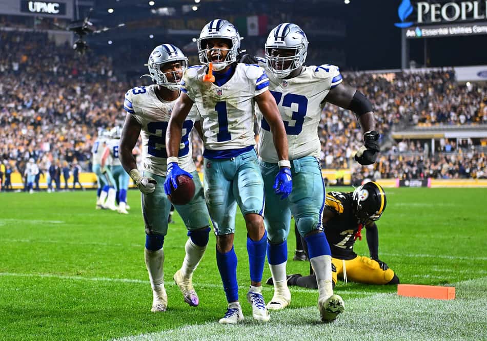 Dallas Cowboys contra Pittsburgh Steelers, em 7 de outubro de 2024. (Photo by Joe Sargent / GETTY IMAGES NORTH AMERICA / Getty Images via AFP)