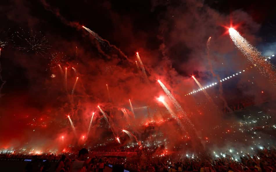 Festa no Monumental em River Plate x Atlético-MG quebra web