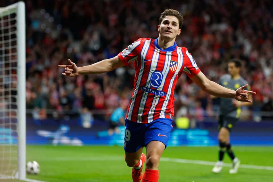 Julián Alvarez em ação pelo Atlético de Madrid