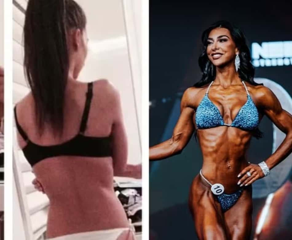 Lauralie-Chapados-Antes-e-Depois-Campeã-Mr-Olympia