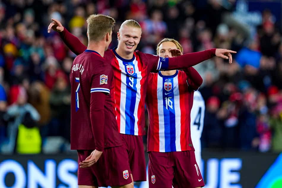 Depois de vencer a Eslovênia, Haaland e sua equipe enfrentam a Áustria; confira os destaques dos jogos de hoje (Foto: Terje Pedersen / NTB / AFP)