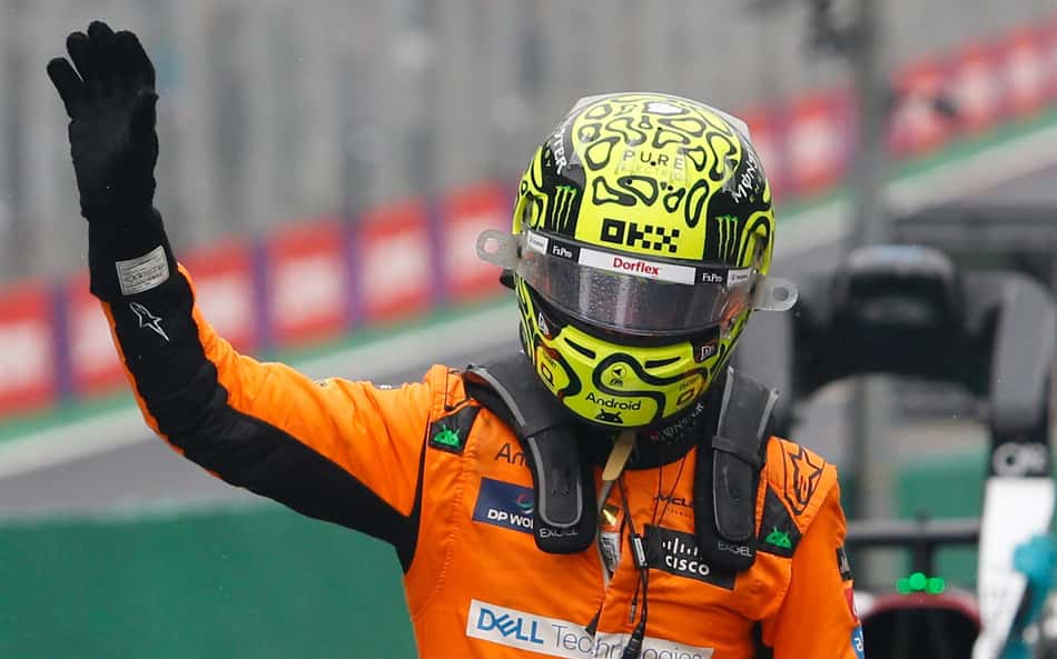 Norris admite erros no GP de São Paulo, mas diz: 'Verstappen foi claramente mais rápido'