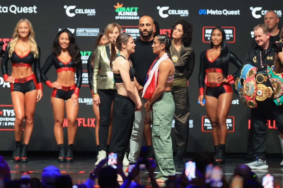 Mike Tyson v Jake Paul – Weigh-in