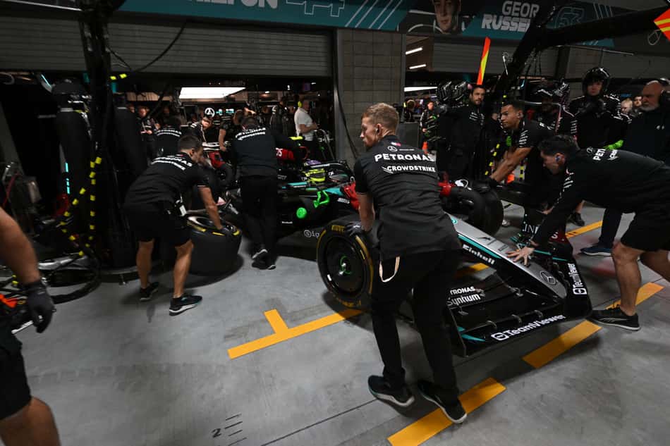 Auto: Formula One – GP Las Vegas 2024, Practice Hamilton