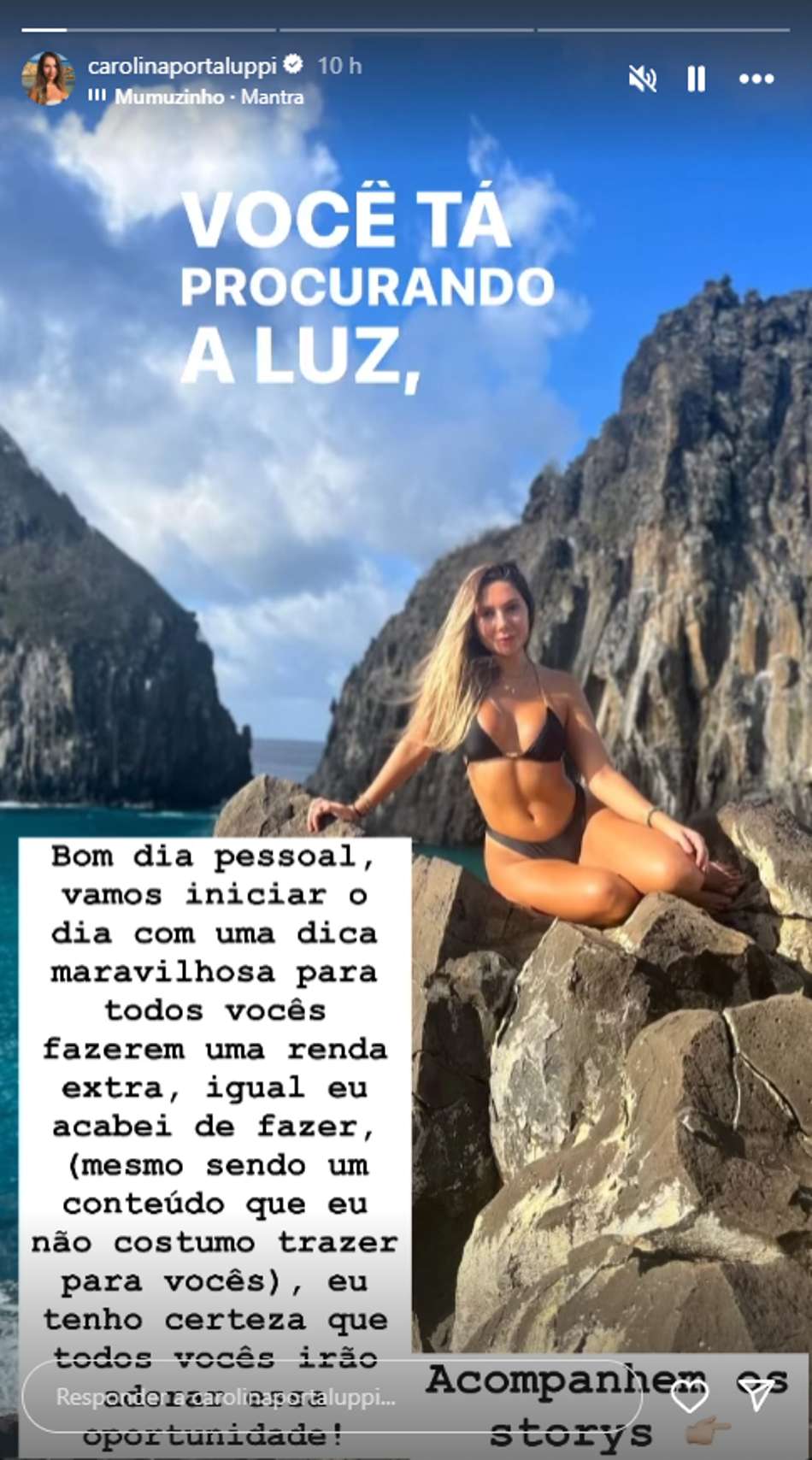 Instagram de Carol Portaluppi