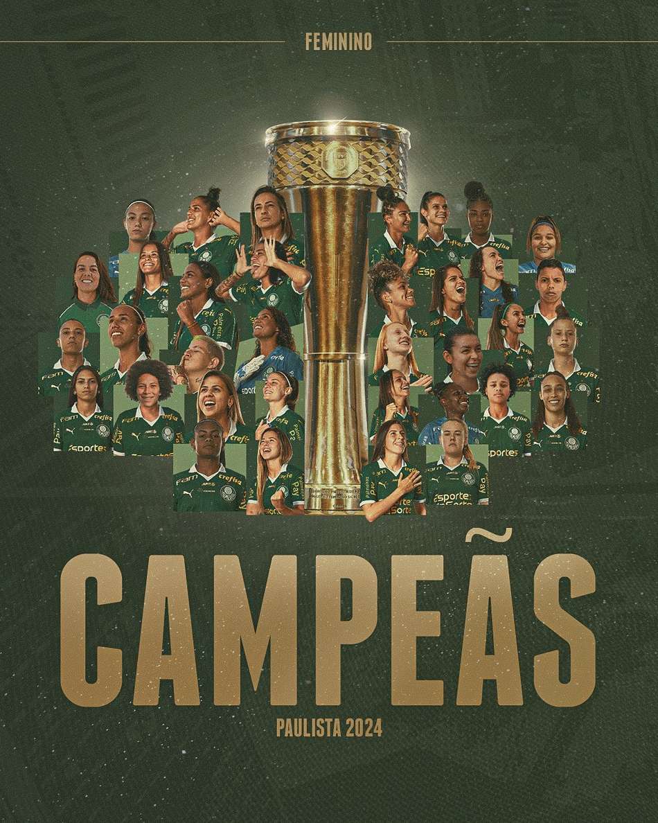 Palmeiras campeão do Paulistão sobre o Corinthians