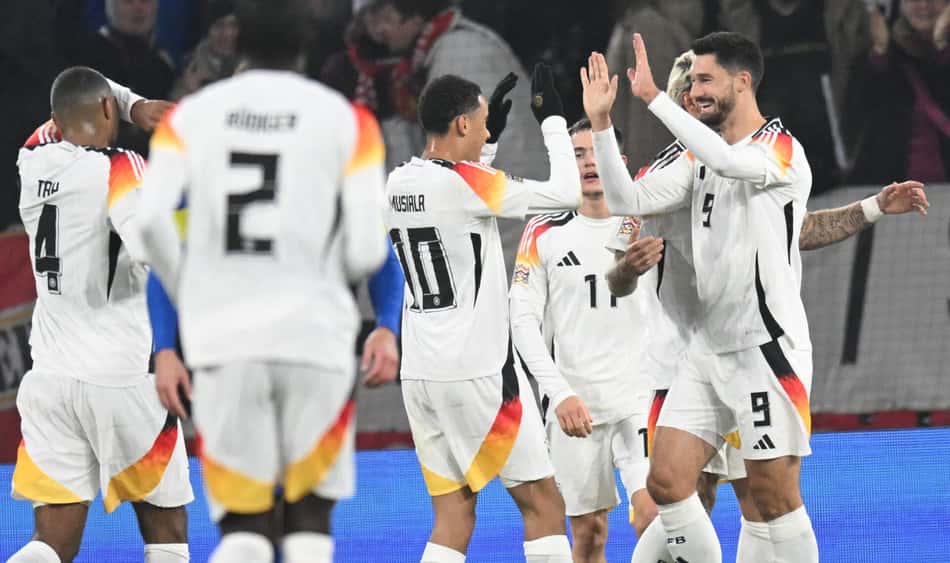 Alemanha goleia a Bósnia e garante classificação às quartas de final da Liga das Nações (Foto: THOMAS KIENZLE / AFP)
