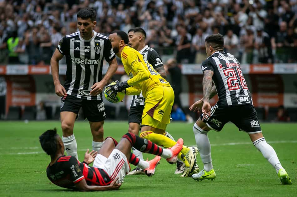 Atlético-MG x Flamengo pela Copa do Brasil em 2024 (Foto: Fernando Moreno/AGIF)