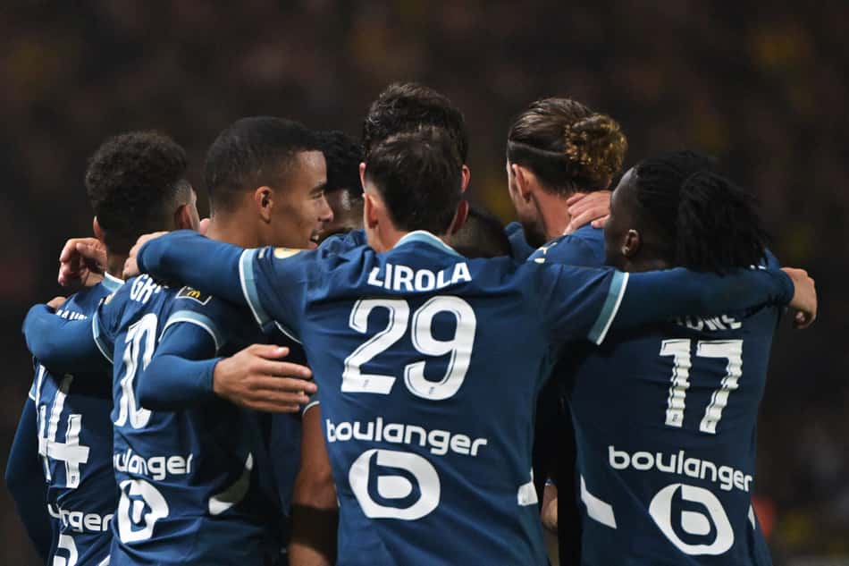 O Olympique de Marseille recebe o Auxerre pelo Campeonato Francês (Foto: Damien Meyer / AFP)