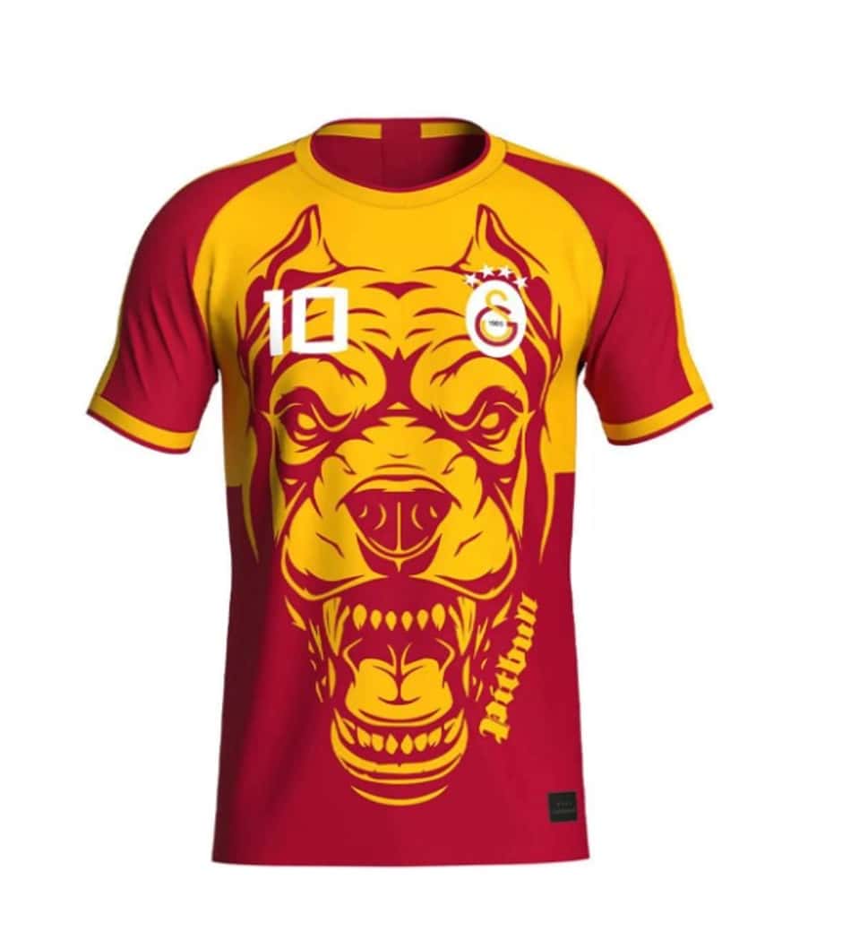 Galatasaray lança camisa com estampa de "Pitbull" em homenagem a Felipe Melo (Foto: Divulgação)