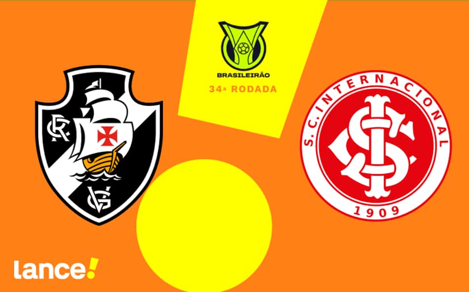 Vasco x Internacional: onde assistir ao vivo, horário e escalações do jogo pelo Brasileirão