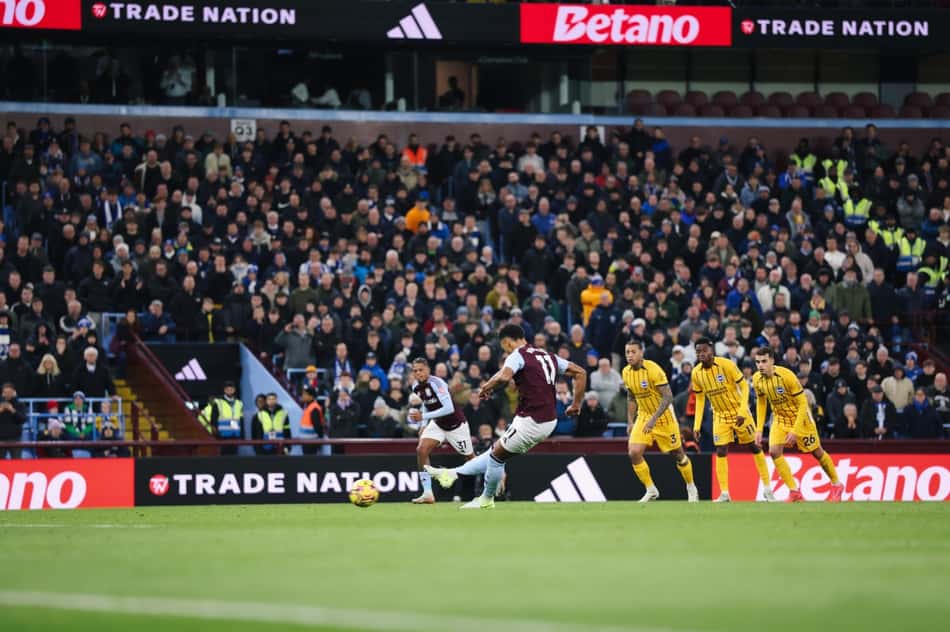 Aston Villa e Brighton terminaram empatados por 2 x 2 pela 19ª rodada da Preamier League