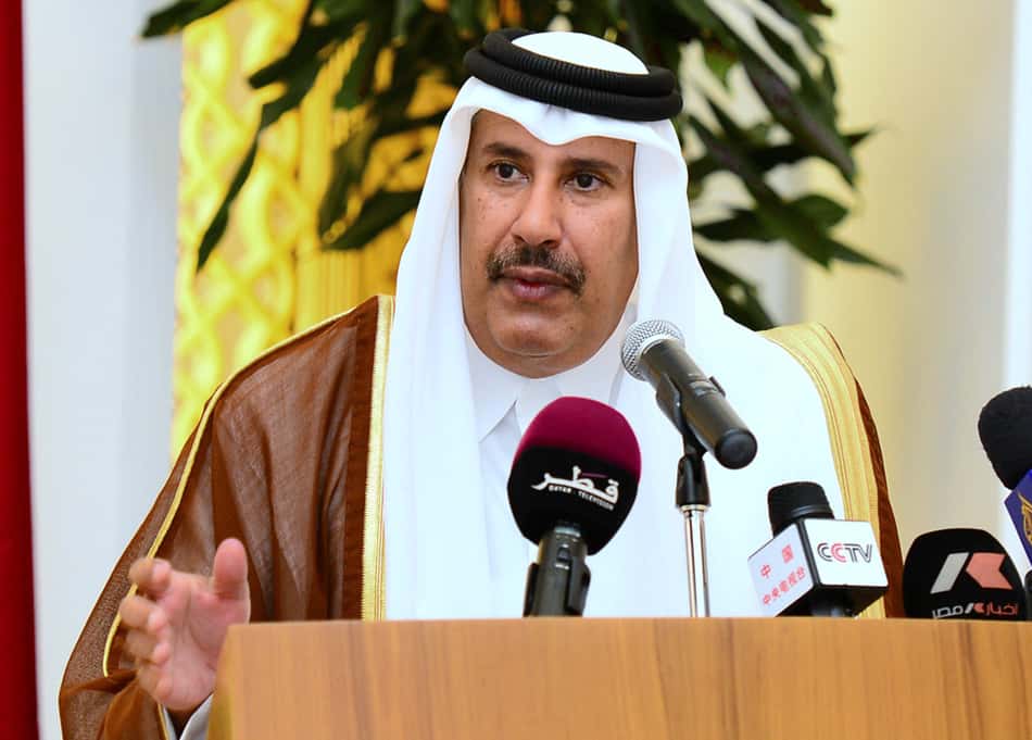 Sheik Jassim bin Hamad, interessado em comprar as ações do Manchester United (Foto: AFP)