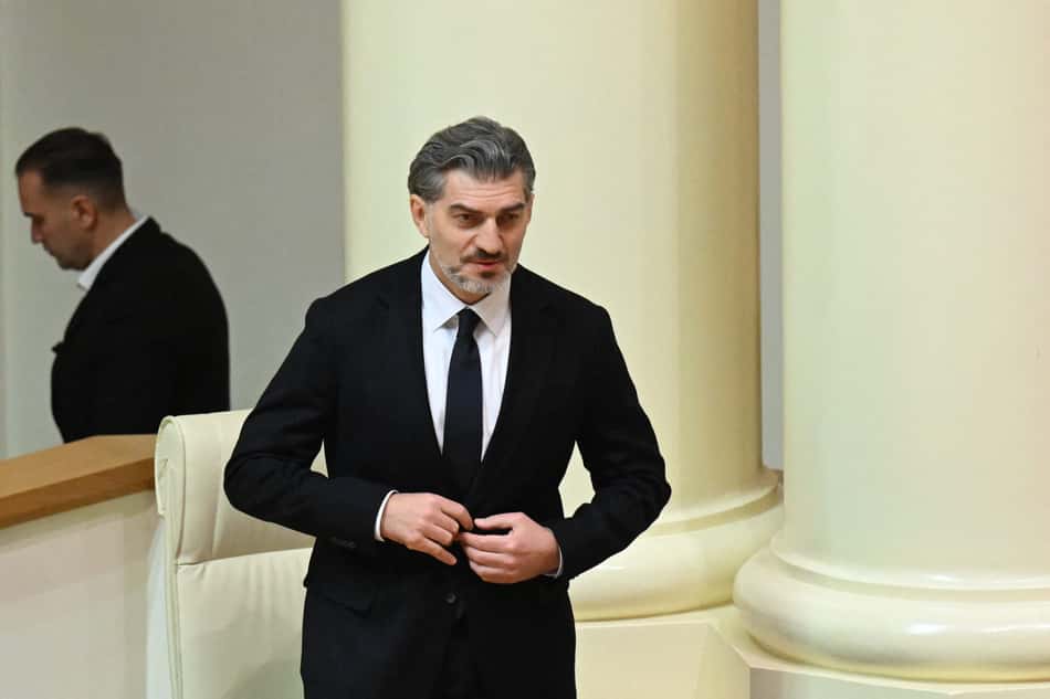 Mikheil Kavelashvili, eleito presidente da Geórgia (Foto: Vano Shlamov/AFP)
