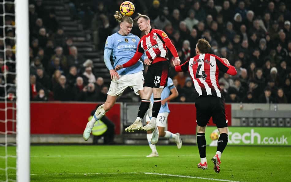 Manchester City cede o empate para o Brentford e se distancia do G-4