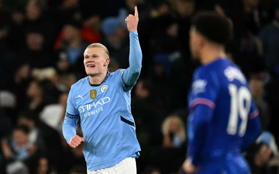 Haaland é herói e Manchester City vira contra Chelsea