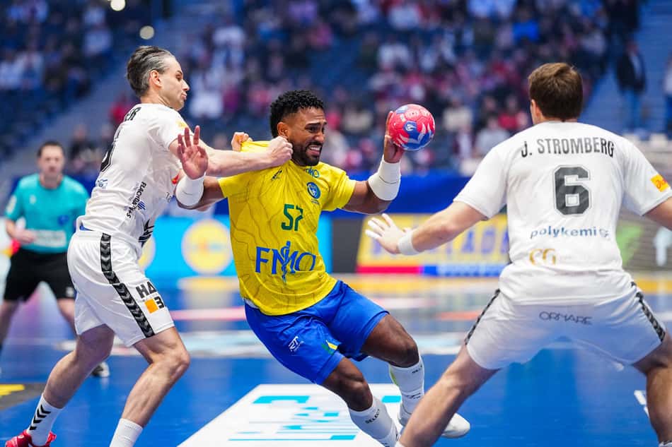 Vinicios Angelo Lima De Carvalho em Brasil x Estados Unidos pelo Mundial de Handebol
