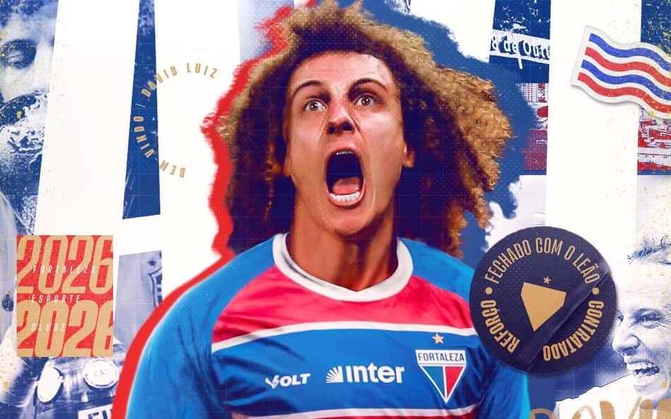 Mercado da Bola: Fortaleza anuncia contratação de David Luiz até 2026