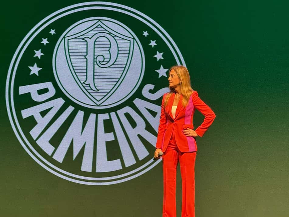Leila Pereira, presidente do Palmeiras