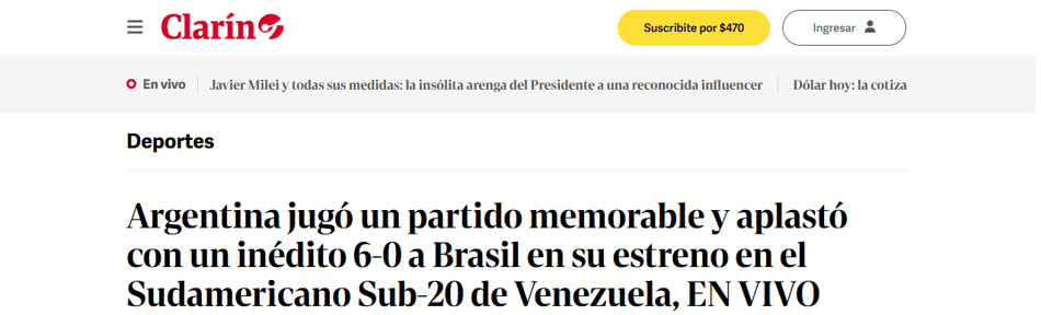 Argentina Brasil clarin
