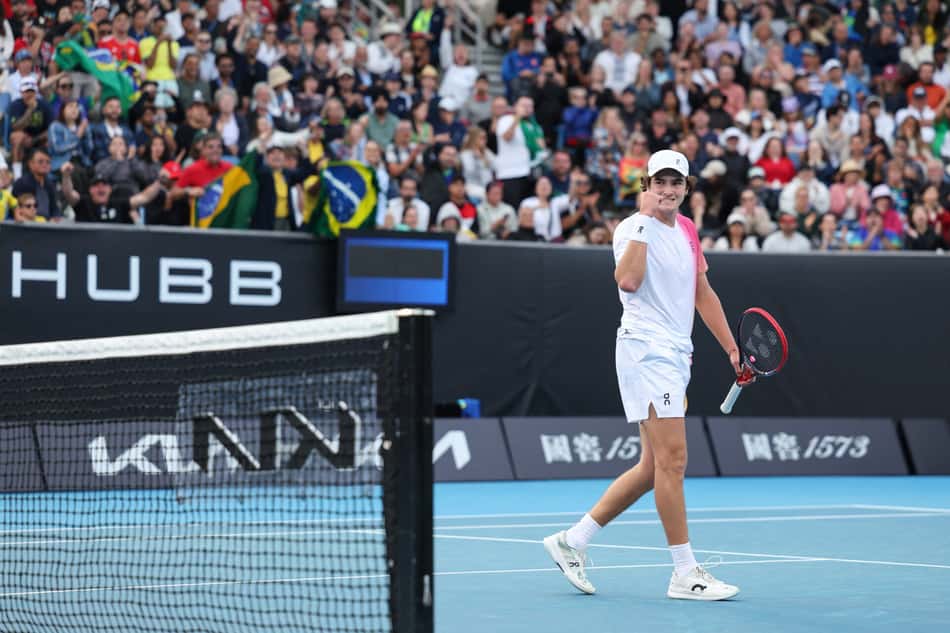 João Fonseca, durante o Australian Open
