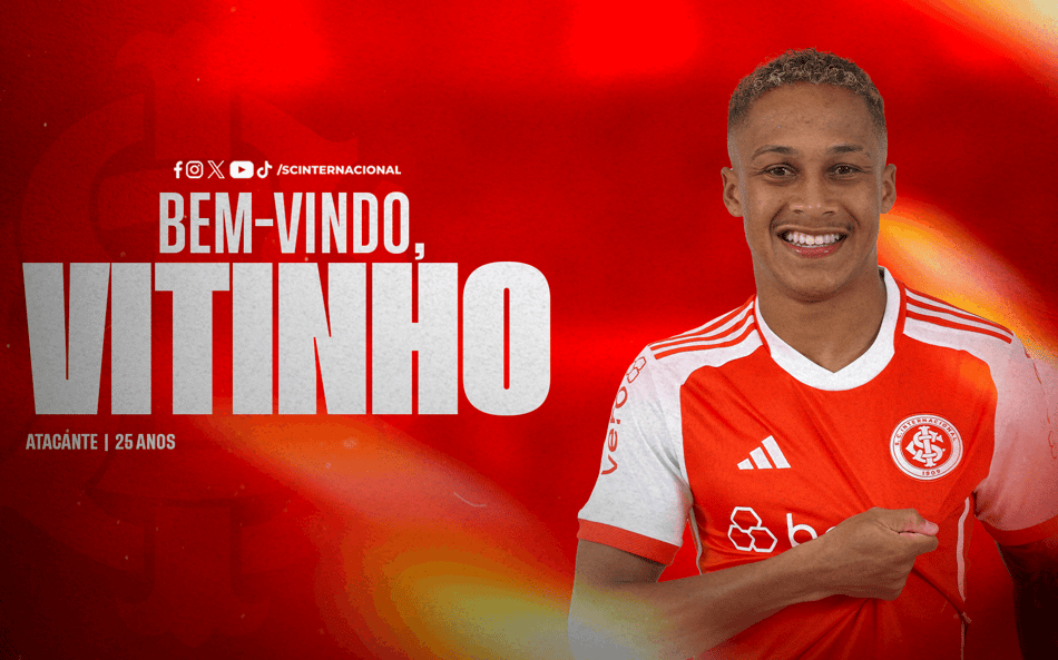 Mercado da Bola: Internacional anuncia a contratação do meia-atacante Vitinho