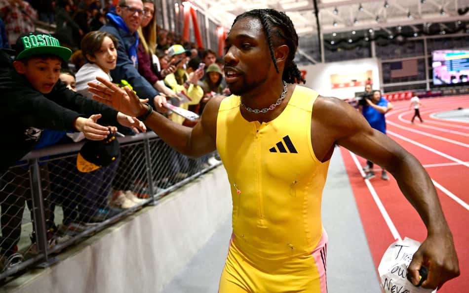 Noah Lyles conquista ouro em Grand Prix de atletismo e provoca jogador da NFL