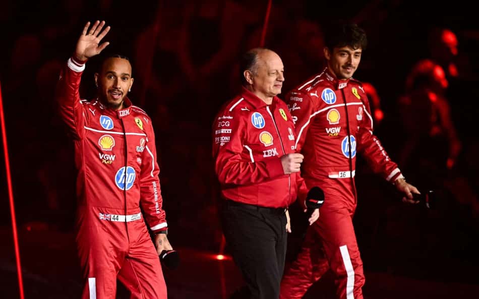 Ferrari mostra confiança em Hamilton e Leclerc e espera 'competição positiva'