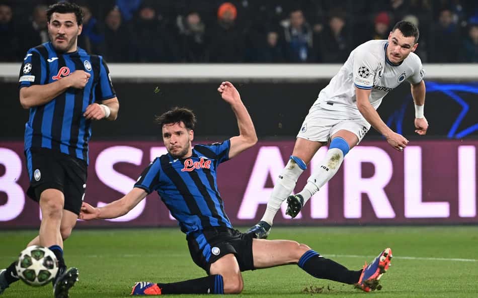 Atalanta desperdiça oportunidades, e Club Brugge avança na Champions League