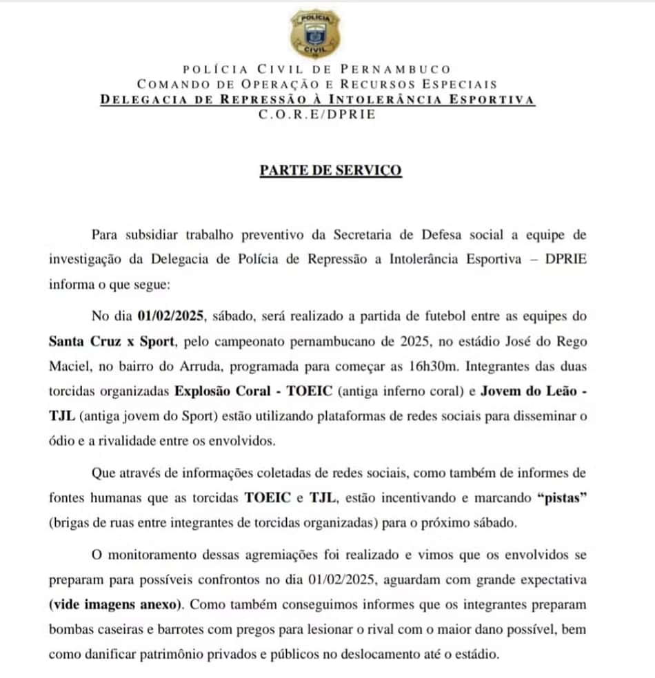 Documento areas críticas para confrontos