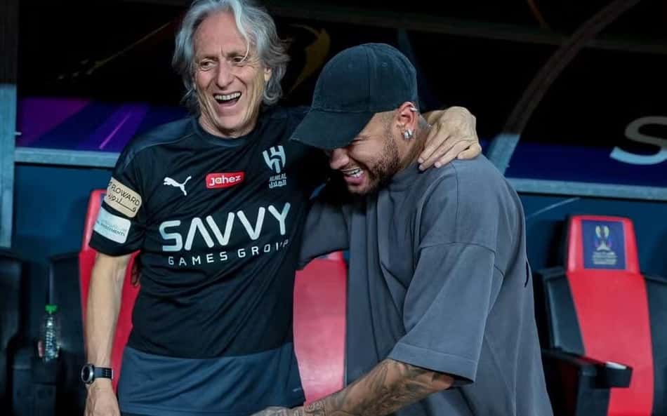 Jorge Jesus acredita que Neymar saiu triste do Al-Hilal: 'Principalmente comigo'