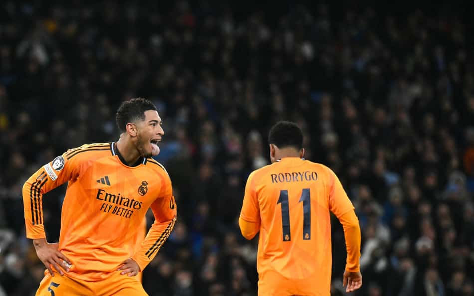 Web se rende a Bellingham após gol decisivo em City x Real Madrid: 'Espetáculo'