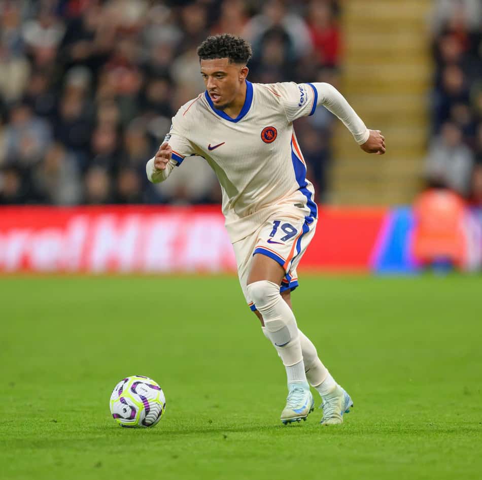 London, UK. 14th Sep, 2024. 14 Sep 2024 – AFC Bournemouth v Chelsea – Premier League – Vitality Stadium. Chelsea’s Jadon Sancho in action. Picture Credit: Mark Pain/Alamy Live News