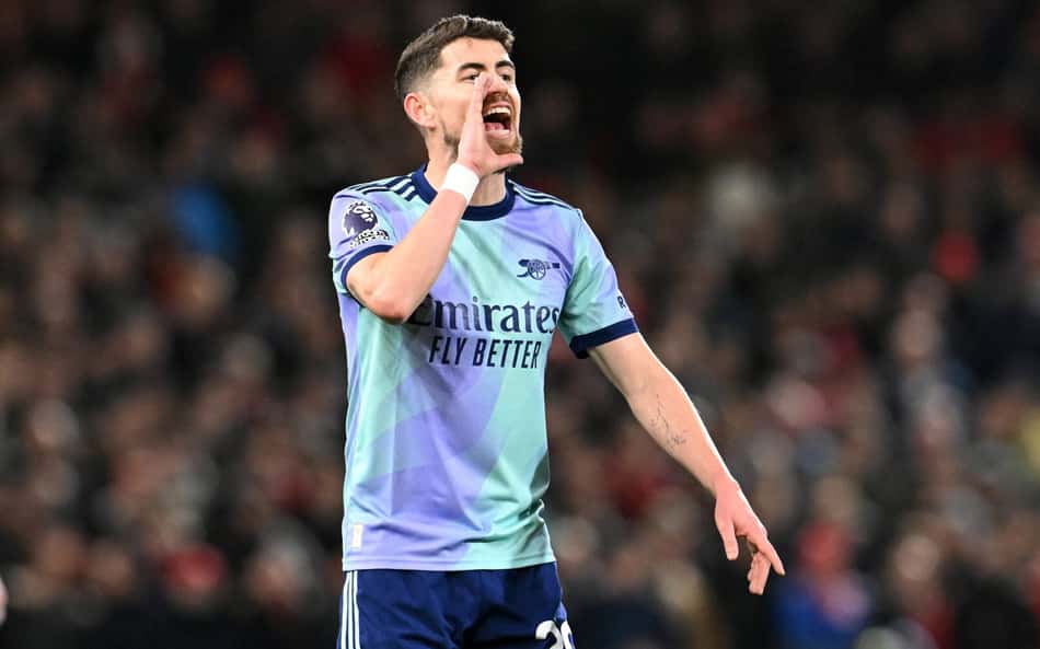 Jorginho, do Arsenal, analisa briga pelo título: 'precisamos continuar pressionando'