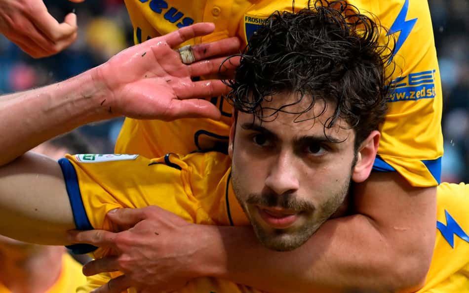 Talismã, Mateus Lusuardi marca de novo e encerra jejum do Frosinone na Itália