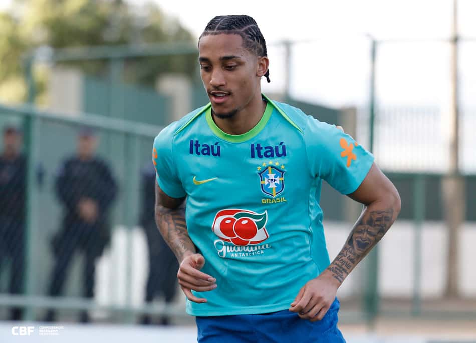 João Pedro será o camisa 9 do Brasil contra Colômbia e Argentina. (Foto: Rafael Ribeiro/CBF)