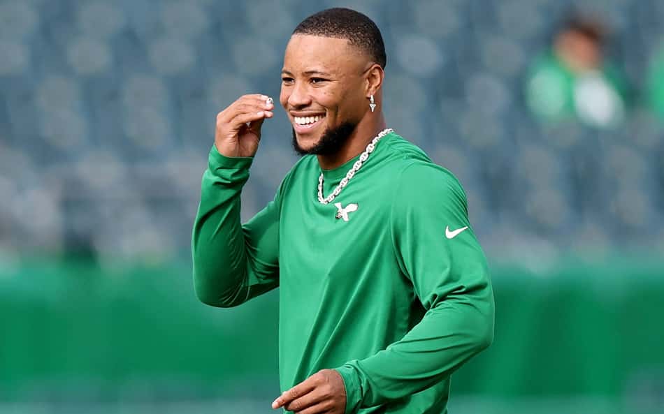 NFL: Saquon Barkley renova com Eagles e se torna o RB mais bem pago da história