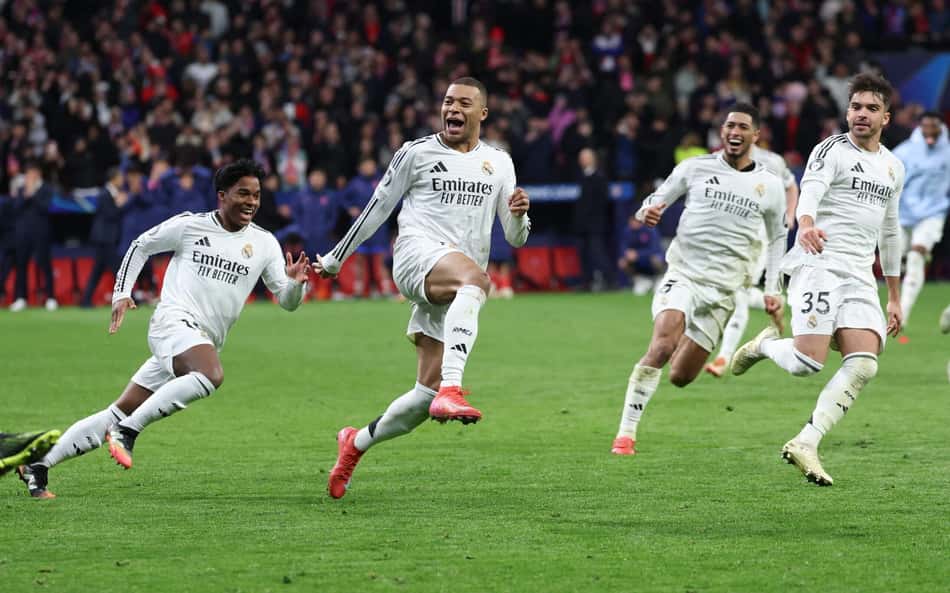 Comemoração de Endrick em classificação do Real Madrid na Champions League viraliza
