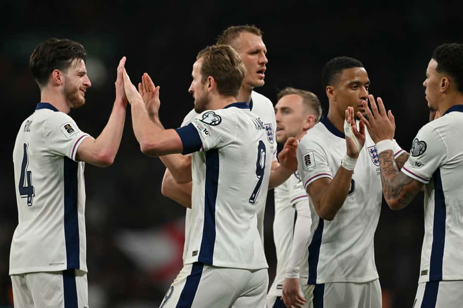 Jogos de hoje: a Inglaterra recebe a Letônia pela 2ª rodada Eliminatórias para a Copa do Mundo depois de ter vencido a Albânia por 2 a 0 na estreia (Foto: Glyn KIRK/AFP)