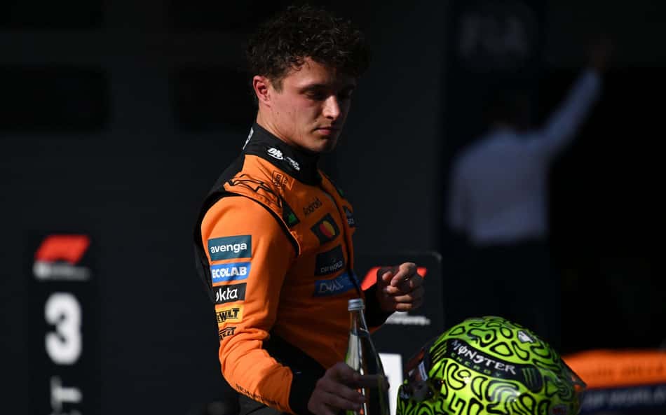 Norris isenta carro e admite erro na classificação para GP da China: 'Não fui bem'