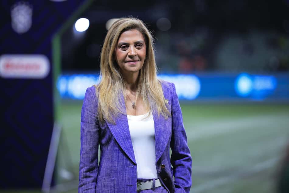 Leila 'reclama' com Augusto Melo antes de final entre Corinthians e Palmeiras: 'Vocês sempre ganham'