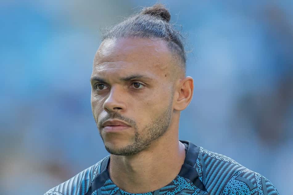 Braithwaite, atacante do Grêmio. Foto: Liamara Polli/AGIF