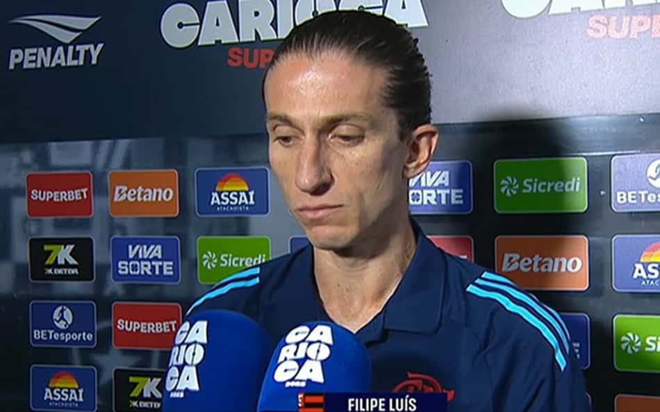 Filipe Luís responde Vasco por escolha do Nilton Santos: 'Aos campeões, o desconforto'